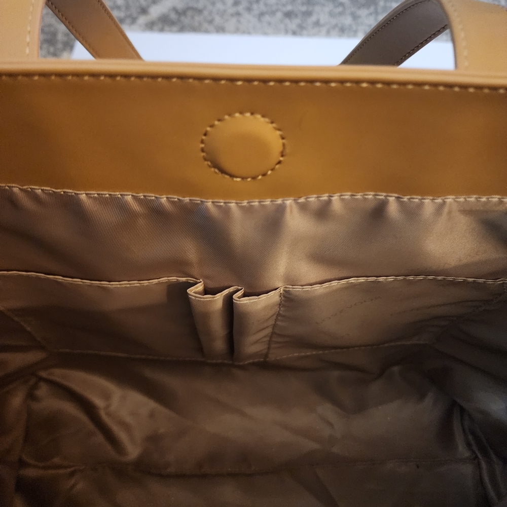 Alessandra Tan Leather Tote Bag - Picture 10 of 14